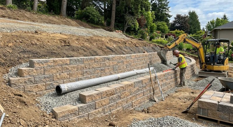 Block Retaining Wall Installation in Melbourne, FL