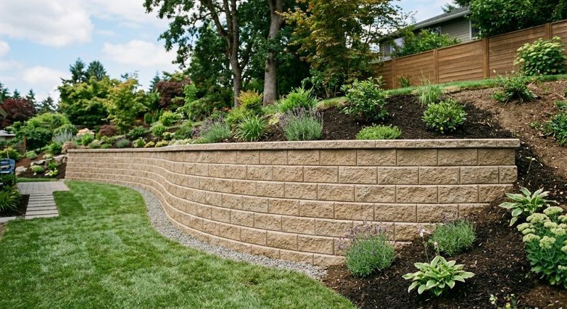 Block Retaining Wall Installation in Pasco County, FL