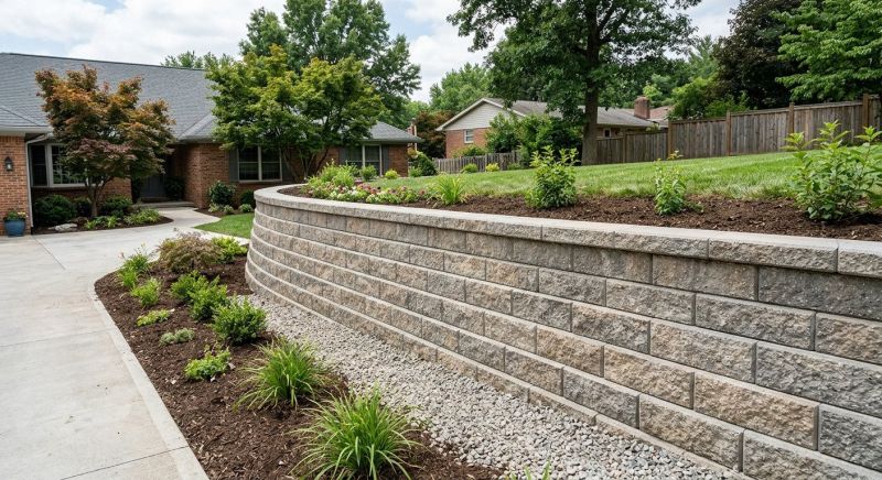 Block Retaining Wall Installation in Santa Rosa, CA