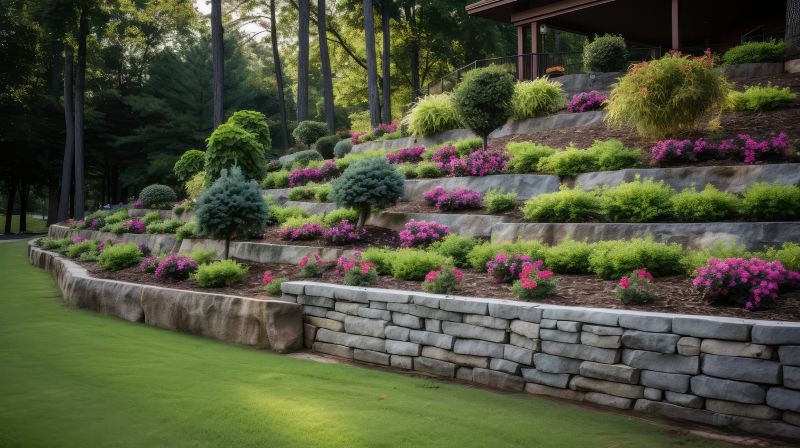 Boulder Wall Landscaping