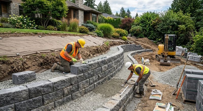 Landscape Wall Construction in Marin County, CA