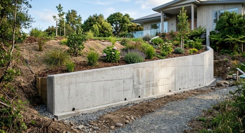 Retention Wall Installation in Deland, FL